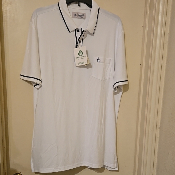 NWT Original Penguin White and Black Pocket Shirt - Picture 1 of 5